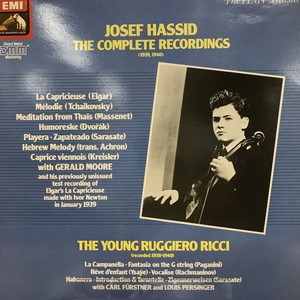オペラコレクション 中古:盤質AB】 The Complete Hassid / The Young Ricci: Josef