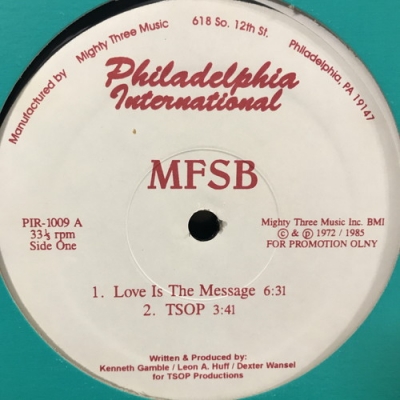 【中古:盤質B】 Love Is The Message : MFSB | HMV&BOOKS Online - PIR1009