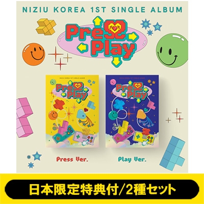 【日本限定特典付 / 2種セット】 1st Single Album: Press Play 《(Press Ver.)+(Play Ver