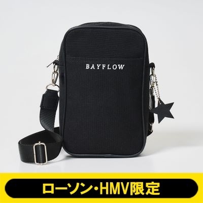 BAYFLOW ペットボトルがタテに入る! LOGO SHOULDER BAG BOOK BLACK