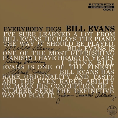 【限定版】 Everybody Digs Bill Evans ビルエヴァンス Everybody Digs Bill Evans (Mono Mix / Remastered 2024 / Japan