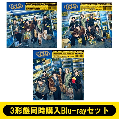 3形態同時購入Blu-rayセット》 GOLD 【初回A盤+初回B盤+通常盤】 : SixTONES | HMV&BOOKS online -  SECJ98SET