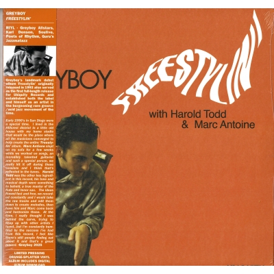 GREYBOY FREESTYLIN' レコード Greyboy With Harold Todd & Marc Antoine – Freestylin