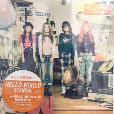 SCANDAL HELLO WORLD レコード アナログ盤 LP 中古 邦