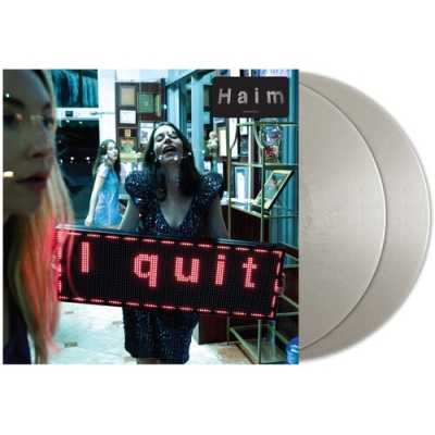 新品 サイン入り Haim / I quit 2LP レコード I Quit (シルヴァー・ヴァイナル仕様/2枚組アナログレコード