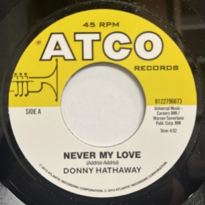 Donny Hathaway / Never My Love 7インチレコード Donny Hathaway – Never My Love: The Anthology | Releases