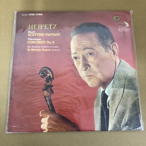 中古:盤質S】 Scottish Fantasy: Heifetz(Vn)Sargent / New So +