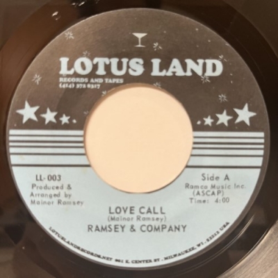 RAMSEY & COMPANY LOVE CALL 激レア 再発 7インチ DEEP FUNK RARE