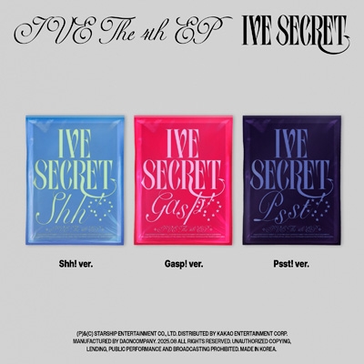IVE SECRET sonymusic 6枚コンプ　③ IVE THE 4th EP <IVE SECRET> (Shh! ver./Gasp! ver./Psst! ver