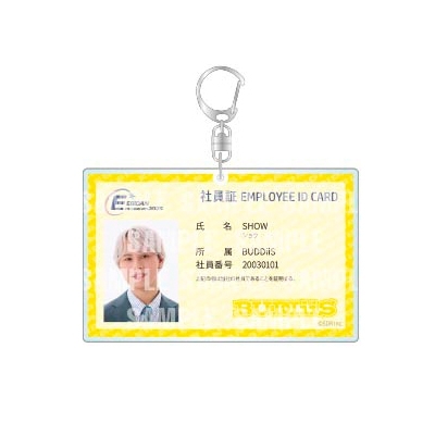 社員証風キーホルダー【BUDDiiS（SHOW）】/ EBiDAN museum 2025