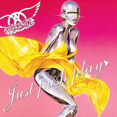 トップス 00s AEROSMITH SORAYAMA JUST PUSH PLAY M 00s AEROSMITH JUST PUSH PLAY Tour 2001 Hajime Sorayama Sexy Robot