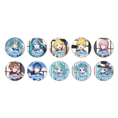 初音ミク　ローソンコラボ　缶バッジ HMV店舗在庫一覧] 初音ミク LAWSON 50th Anniversary Special