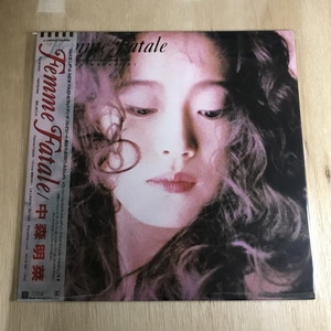 中森明菜 LP レコード Femme Fatale ジャケット 歌詞カード のみ
