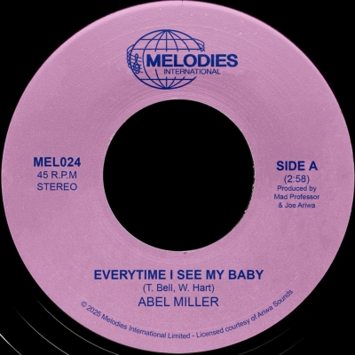 Every Time I See My Baby (7インチシングルレコード) : Abel Miller