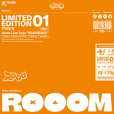 Rooom【初回生産限定盤B】(CD+Blu-ray) : Aooo | HMV&BOOKS online