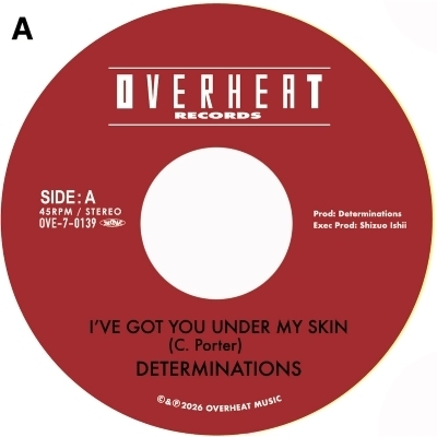 DETERMINATIONS 7インチ レコード UNDER MY SKIN I've Got You Under My Skin / Lone Gazer (7インチシングルレコード