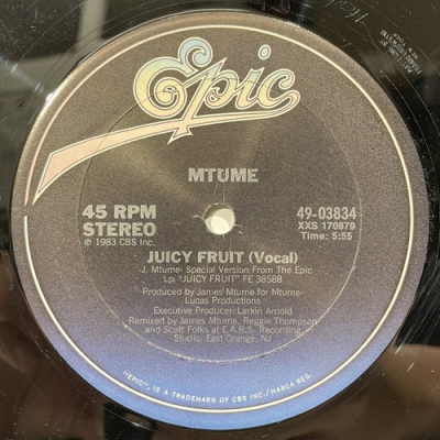 中古:盤質B 】 Juicy Fruit : Mtume | HMV&BOOKS online - 4903834