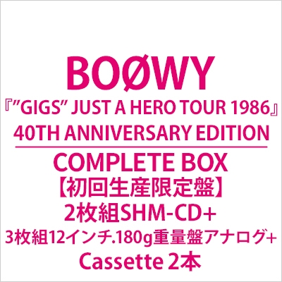 GIGS” JUST A HERO TOUR 1986』40TH ANNIVERSARY EDITION:COMPLETE BOX