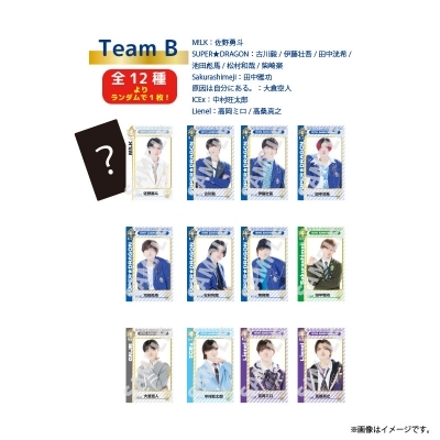 Random Double Sided Card Team B（全12種よりランダムで1枚入り