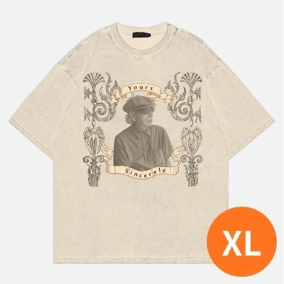 XLサイズ/ベージュ】YOURS SINCERELY ALBUM TEE : 細野晴臣
