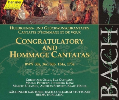 ヘルムート・リリング　バッハ　カンタータ全曲 カンタータ BWV.30a, 36c, 36b, 134a, 173a ヘルムート・リリング