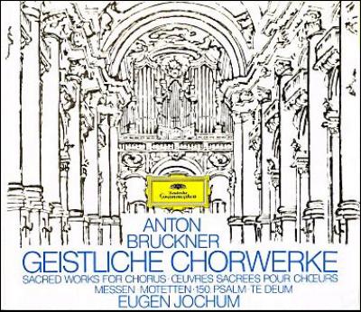 ヨッフム バイエルン放送響 ベルリンフィル ブルックナー 宗教合唱作品集 西ドイツ盤4枚組