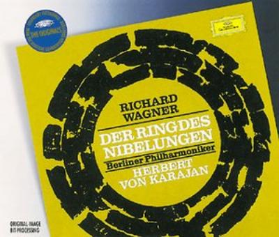 ワーグナー/指輪より「ラインの黄金」、「ワルキューレ」、「ジークフリード」、「神々の黄昏」より。カラヤン指揮ベルリンフィル。