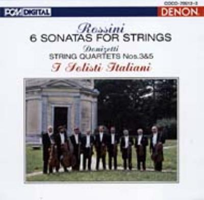 ロッシーニ：弦楽のためのソナタ集（全６曲）、他 イタリア合奏団（２ＣＤ） : ロッシーニ（1792-1868） | HMVu0026BOOKS online  - COCO-70512/3