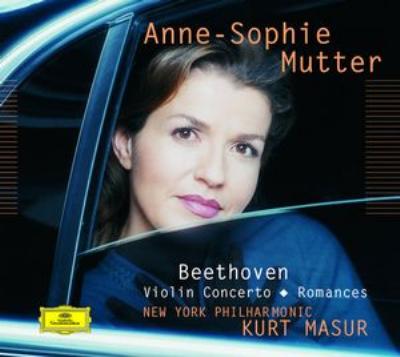 ベートーヴェン：ヴァイオリン協奏曲、ロマンス第１・２番　ムター/ニューヨーク・フィルハーモニック/ マズア