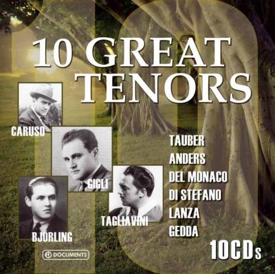 10人の偉大なテノール歌手たち(10CD) | HMV&BOOKS online - 223502
