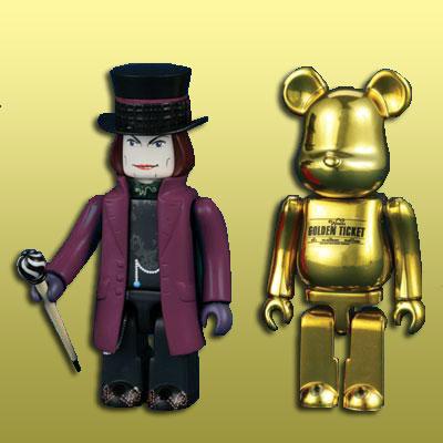 Willy Wonka Kubrick & Golden Ticket Be@rbrick(再生産): Kubrick 215 
