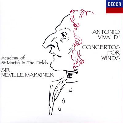 【中古CD】ヴィヴァルディ:管楽器のための協奏曲集／サー・ネヴィル マリナー/ヴィヴァルディ/アカデミー・オブ・セント・マーティン・イン・ザ・フィールズ/ティモシー ブラウン/ニール ブラック/マーティン ガット/ロビン デイヴィス 管楽器のための協奏曲集 マリナー＆ASMF : ヴィヴァルディ