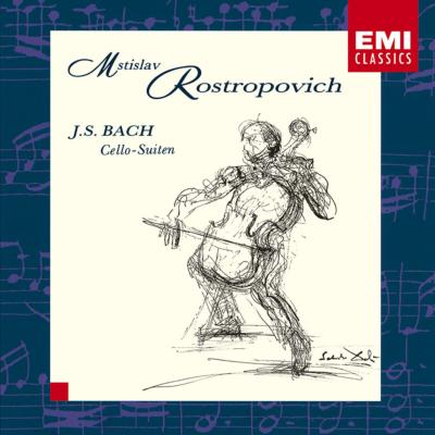 無伴奏チェロ組曲全曲（第１番～第６番） ロストロポーヴィチ（２ＣＤ 
