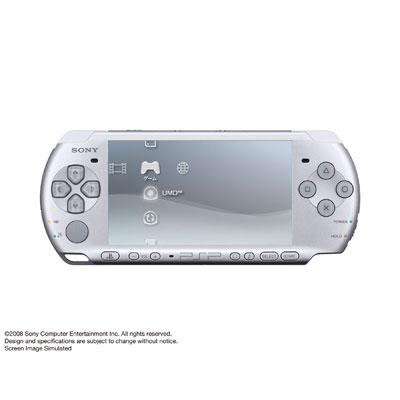 【送料無料/即納】  液晶美品 PSP 3000 本体 ミスティックシルバー 銀 動作良好 すぐ遊べる 携帯用ゲーム本体