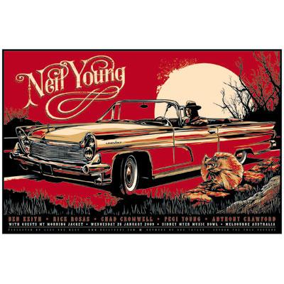 neil young tour poster