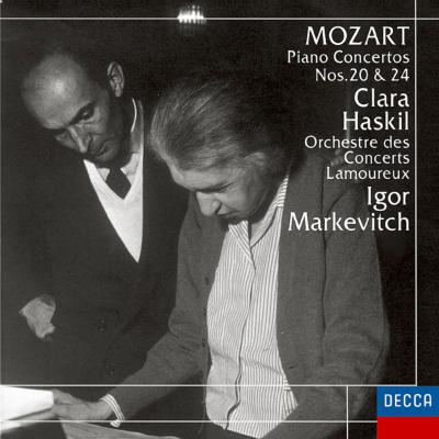 C・ハスキル&マルケヴィッチ モーツァルト ピアノ協奏曲20、24番 PHILIPS輸入盤(西ドイツプレス 日本語解説付き)