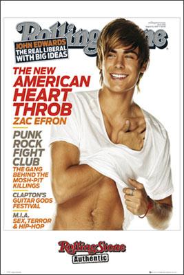 ザックエフロン ポスター 洋書 写真集 Zac Efron 傷あり