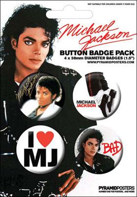 マイケル ジャクソン: 缶バッチ (バッド) : Michael Jackson 