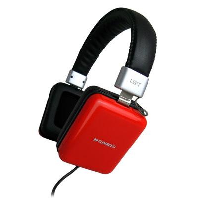 ZUMREED ZHP 010 Square Headphones Red HEADPHONES EARPHONES