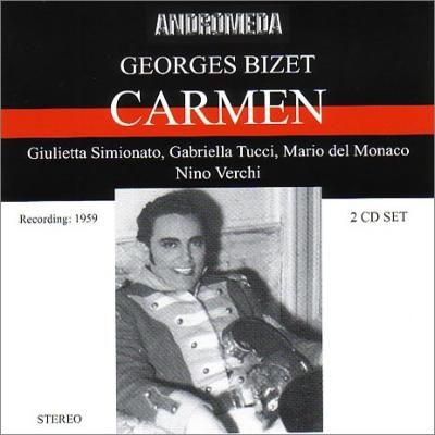 2枚組帯付国内盤CD デル・モナコ、シミオナート、他／マスカーニ：歌劇「カヴァレリア・ルスティカーナ」全曲、他