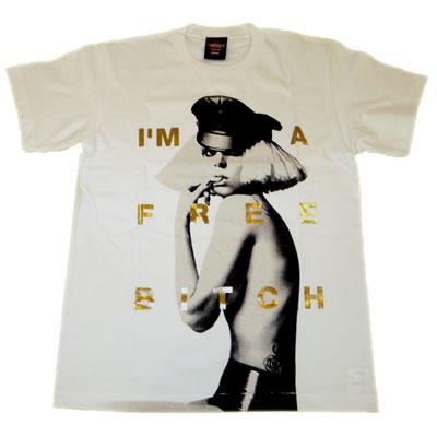 Lady Gaga T-shirt: I'm A Free Bitch / Size: M : Lady Gaga