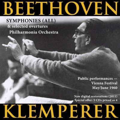 交響曲全集　クレンペラー＆フィルハーモニア管弦楽団（１９６０年ウィーン・ライヴ）（５ＣＤ　２０１１新マスタリング）
