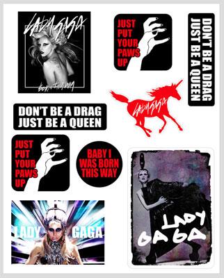 Lady Gaga BTW Sticker Sheet : Lady Gaga | HMVu0026BOOKS online ...