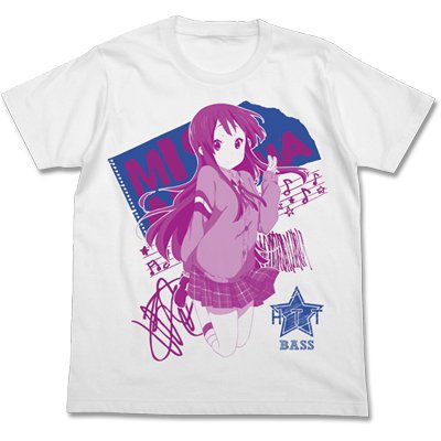 映画「けいおん！」 グラフィックＴシャツ（秋山 澪/ホワイト）【L