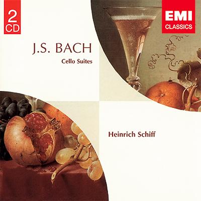ハインリッヒ・シフ バッハ 無伴奏チェロ組曲全曲 EMI輸入盤2枚組
