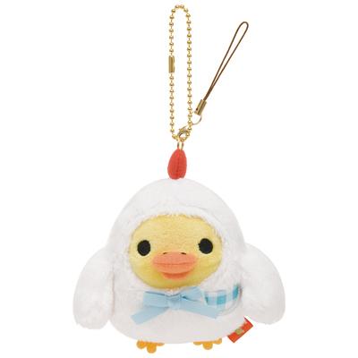リラックマ ニワトリぶらさげぬいぐるみ（キイロイトリ