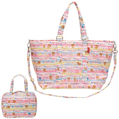 ローソン限定】ROOTOTE×リラックマ ショルダー付き グランデとポーチの