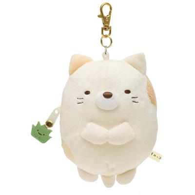 すみっコぐらし ぬいぐるみリールパスケース ねこ Loppiオススメ Pb