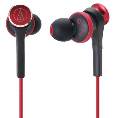 audio-technica インナーイヤーヘッドホン ブラックレッド ATH-CKS55 BRD ATH-CKS55i｜イヤホン：ワイヤードイヤホン｜オーディオテクニカ