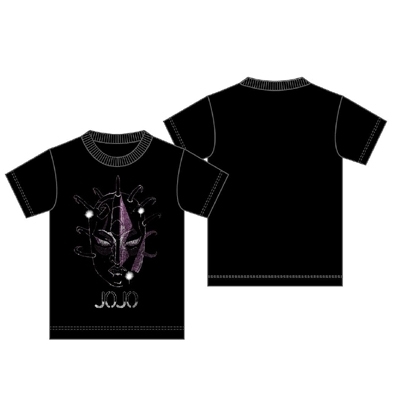 ジョジョの奇妙な冒険」Tシャツ: 石仮面（ブラック）[L] : T-shirt ...